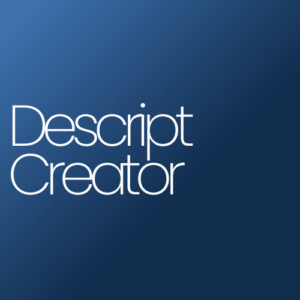 descript creator